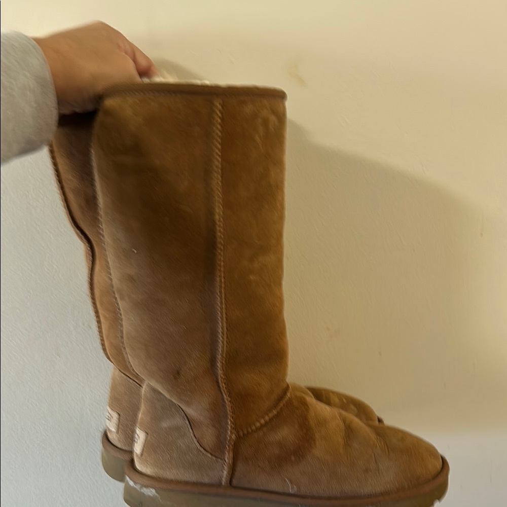 UGG Classic Tall Brown Suede Boots